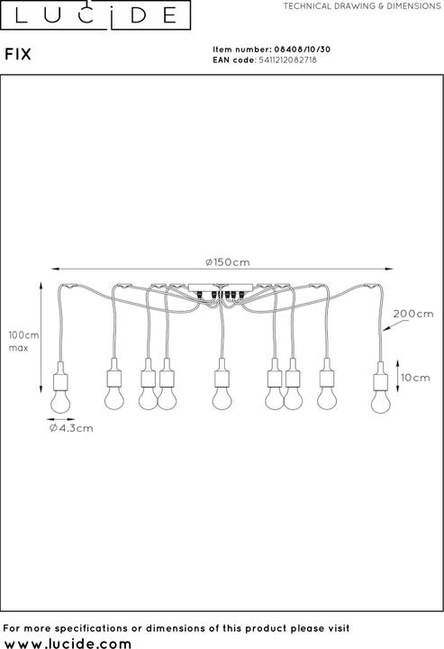 Actual product image Lucide Fix multi (E27)