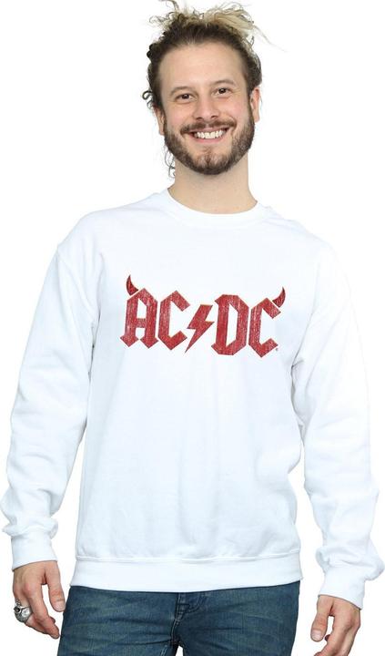 Actual product image AC/DC Mens Horns Logo Cotton Sweatshirt (XL)