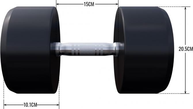 Immagine prodotto Gorilla Sports Manubri rotondi (1 x 35 kg)