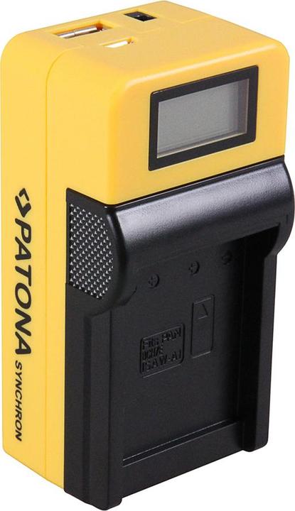 Actual product image Patona Synchronous USB charger for ISAW 083443A A1 with LCD display (Camera battery charger)