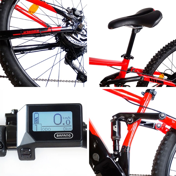 Actual product image Urbanbiker Dakota FS | mountain bike e-bike | 140KM range