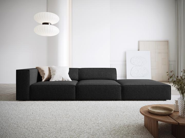Actual product image Cosmopolitan Design Right Sofa, "Arendal", 4 Seats, Black, 262x102x70 Made in Europe