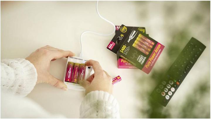Actual product image Ansmann Pure Power Set 4× Micro AAA Akkus und Lademodul (1 pcs., AAA)