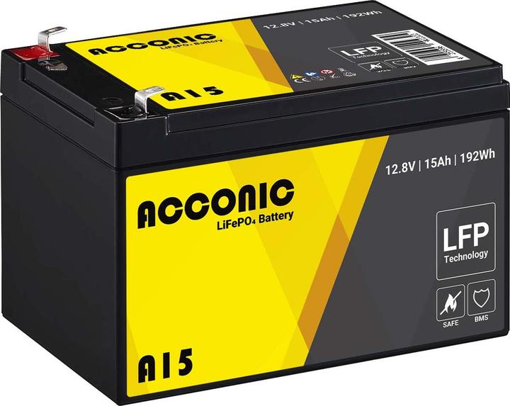 Image du produit Acconic A15 Batterie d'alimentation (12 V, 15 Ah)