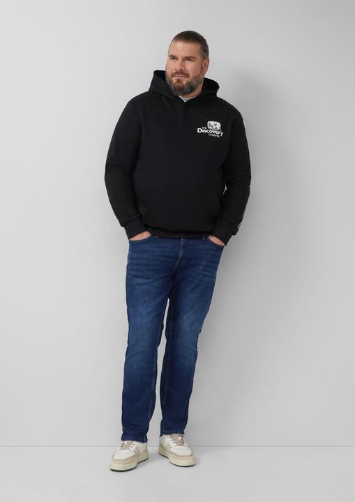Produktbild s.Oliver Sweatshirt Softer Hoodie im Relaxed Fit mit Artwork (4XL)
