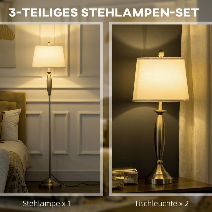 Produktbild Homcom Stehlampen-Set mit E27 Fassung (E27)