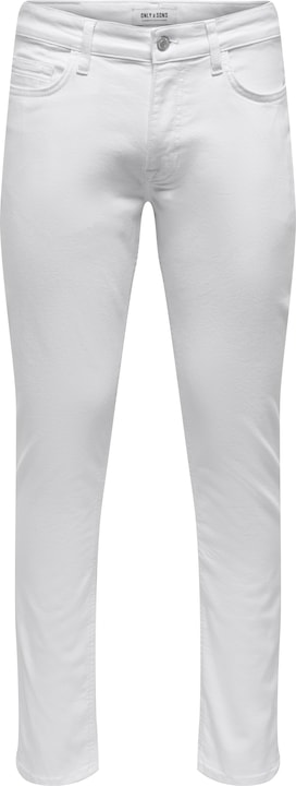 Only & Sons ONSLoom weisse Slim Fit Jeans