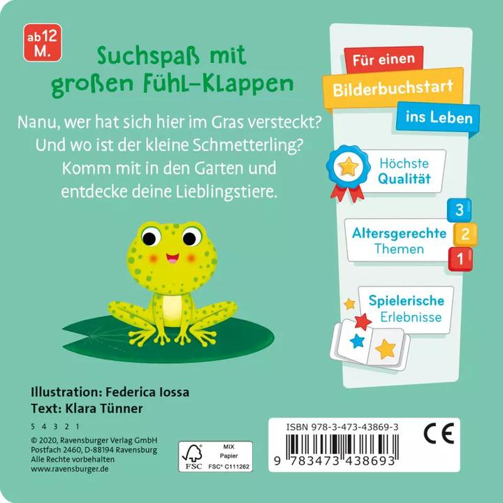 Actual product image Ravensburger Where are you, little butterfly? (German)