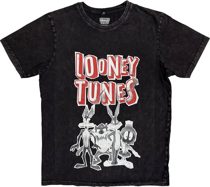 Immagine prodotto Looney Tunes Characters Black & White Stone Wash (L)