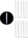 Produktbild Novaliv 10x Stabkerze LED bewegliche Flamme Wachs - Echtwachs Weiss - Indoor - 20cm Höhe für 2,2cm (10 x)