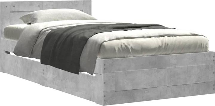 Actual product image VidaXL Bed frame with headboard (100 x 200 cm)