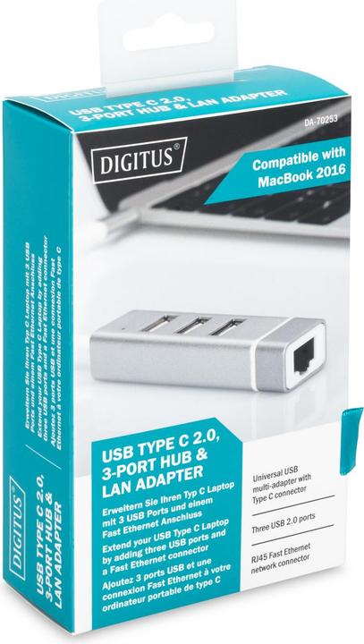 Image du produit Digitus DA-70253 (USB-C, 4 ports)
