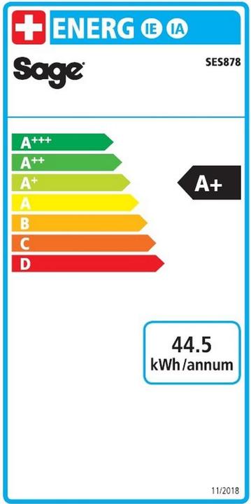 Energielabel Sage The Barista Pro