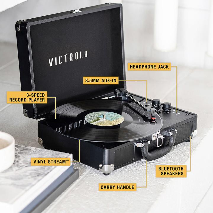 Produktbild Victrola Journey+ Bluetooth Suitcase Record Player with Three-Speed Turntable