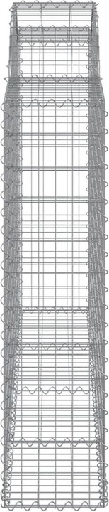 Produktbild VidaXL Gabionen mit Hochbogen 5 Stk. 200x30x120/140cm Verzinktes Eisen