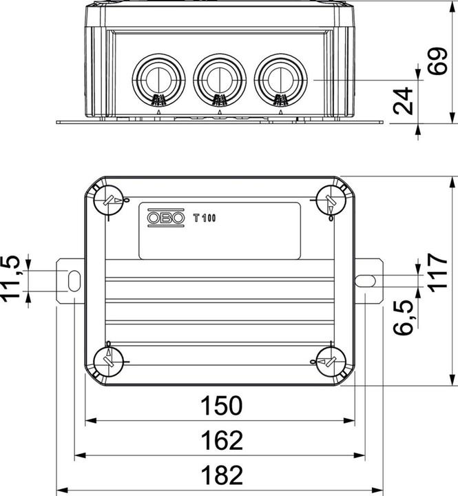 Actual product image OBO Bettermann BETTERMANN T100ED 06A2F