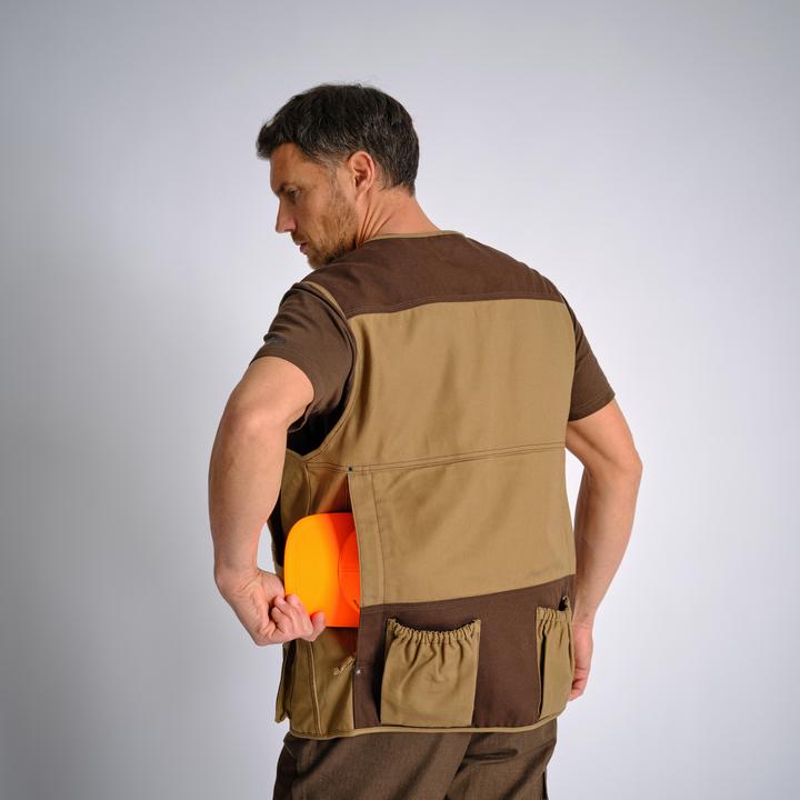 Produktbild Solognac Jagdweste 500 Renfort viele Taschen braun (S)