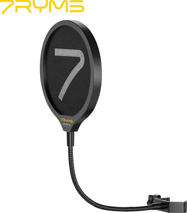 Produktbild 7Ryms 360° Adjustable Microphone Pop Filter with Dual-layer Mask Shield