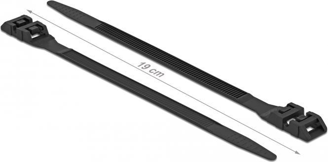 Immagine prodotto Delock Fascetta con doppio bloccaggio (Fascette in plastica, 190 mm, 10 pz.)