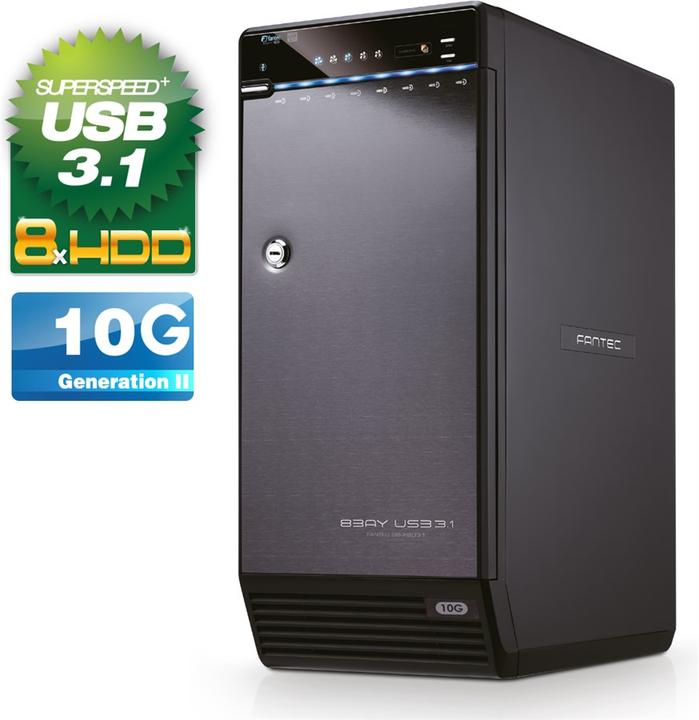 Immagine prodotto Fantec QB-X8U31 8x 3.5 SATA HDD USB 3.1 Type-C (3.5")
