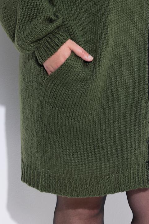 Actual product image Miamoda Long-Strickjacke, Straight Fit, Blumen-Stickereien (58)