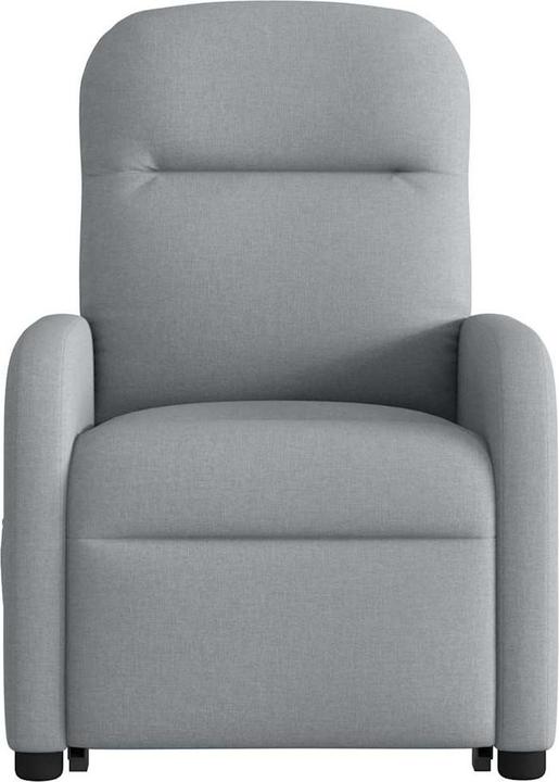 Actual product image vidaXL Massage chair with stand-up aid Light grey fabric