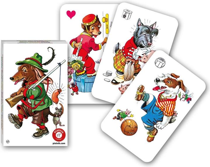 Actual product image Piatnik Black Peter dog pictures (German, 2 - 4 Players)