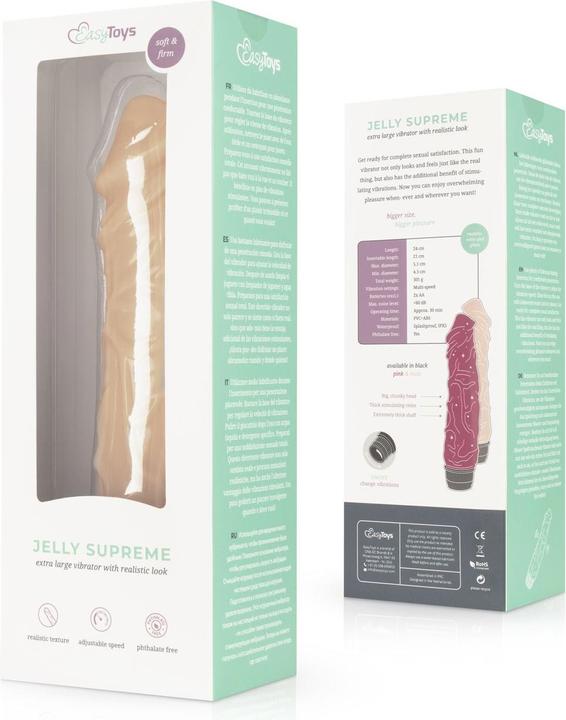Actual product image Easytoys Jelly Supreme Realistischer Vibrator
