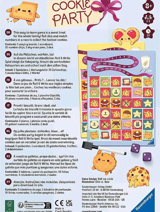 Produktbild Ravensburger Cookie Box (Deutsch, Englisch, Französisch, Italienisch, Niederländisch, Portugiesisch, Spanisch, 2 - 5 Spieler)