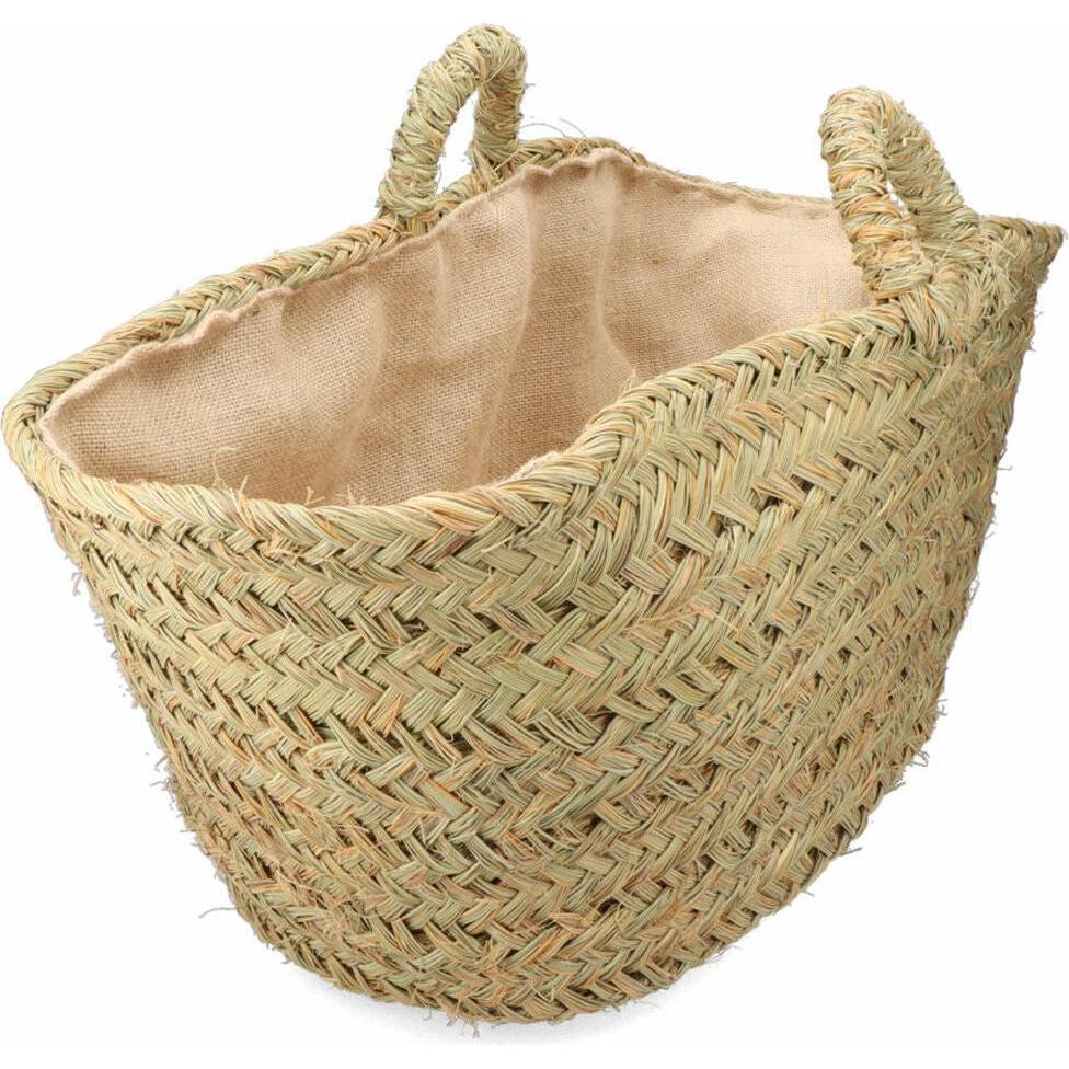 EDM, Accessori per camino, Cesto per legna da ardere Esparto 60 x 35 x 45 cm 60 x 45 x 35 cm Ovale