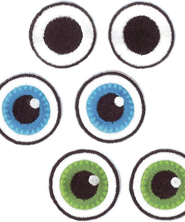 Actual product image Glorex Iron-on picture eyes