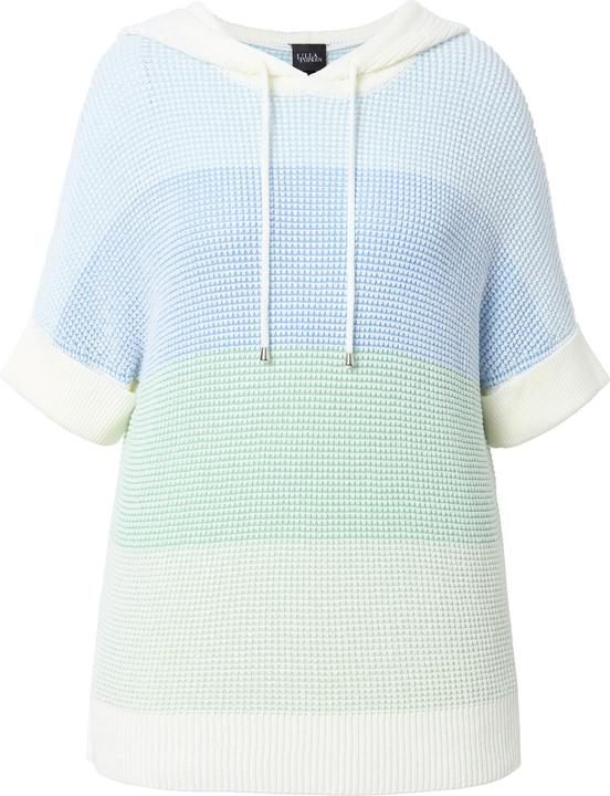 Immagine prodotto Ulla Popken Pullover con righe, cappuccio e mezze maniche (50, 52)