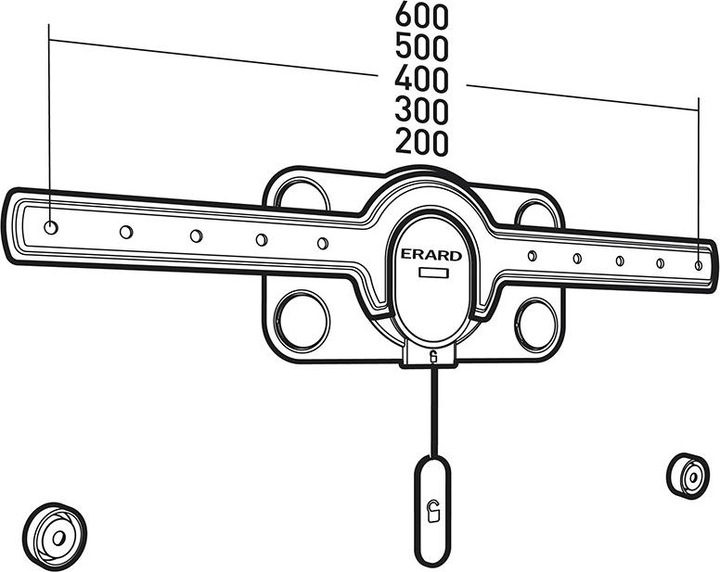 Image du produit Erard FIXIT 600 C (Mur, 75", 70 kg)