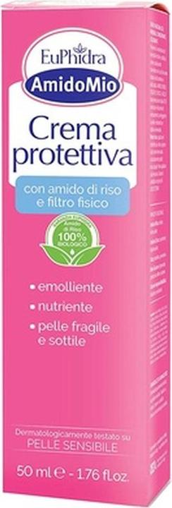 Immagine prodotto AmidoMio Amido Mio Crema Protettiva con Amido di Riso e Filtro UVB 50ml (Crema solare, SPF 50, 50 ml, 1000 g)