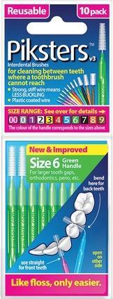 Image du produit Piksters Brosses interdentaires 6 10 pces (10 x, 3.90 mm)