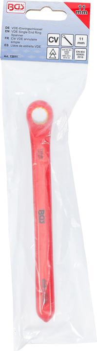 Actual product image BGS VDE Single End Ring Spanner deep offset end 11 mm (11 mm)