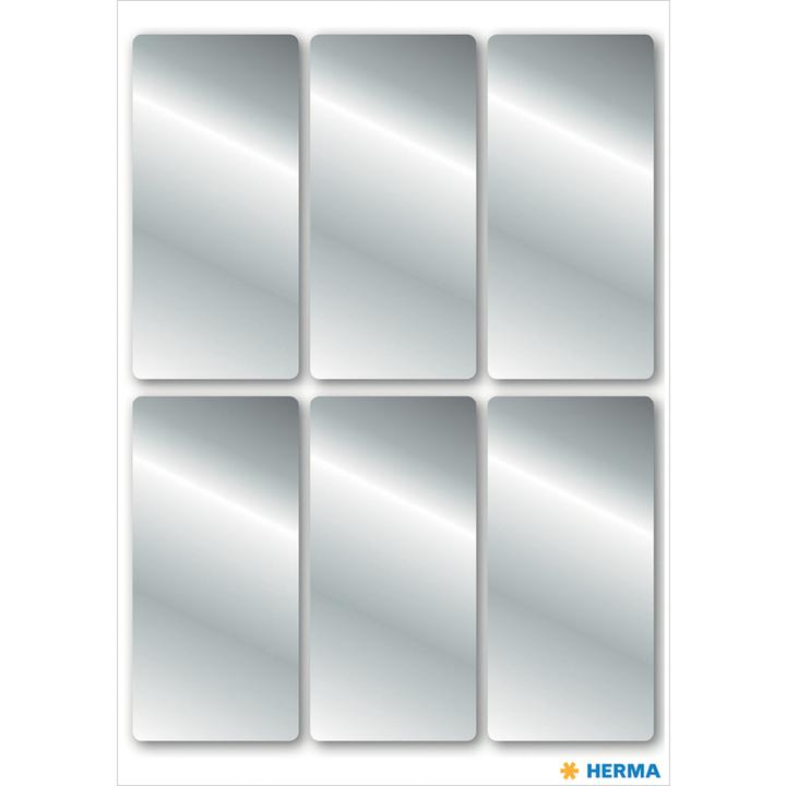 Produktbild HERMA Weihnachtssticker 2.6 cm x 5.4 cm 3 Blatt à 6 Sticker, Silb.