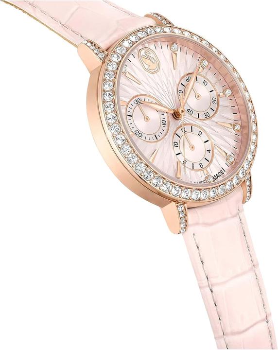 Image du produit Swarovski Chronographe Matrix Tennis, finition rosé or, cadran guilloché, étanche 50 m (Chronographe, 36 mm)