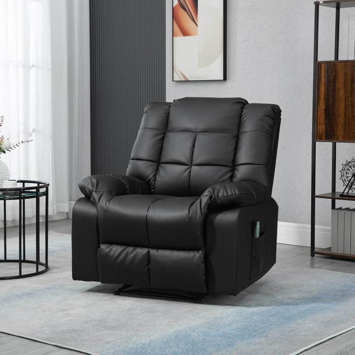 Image du produit Homcom Fauteuil de massage avec fonction de couchage et télécommande
