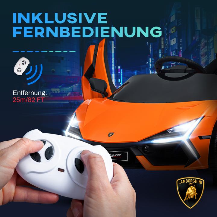 Actual product image Aiyaplay Kinder Elektroauto Kunststoff, Stahl Orange (12 V)