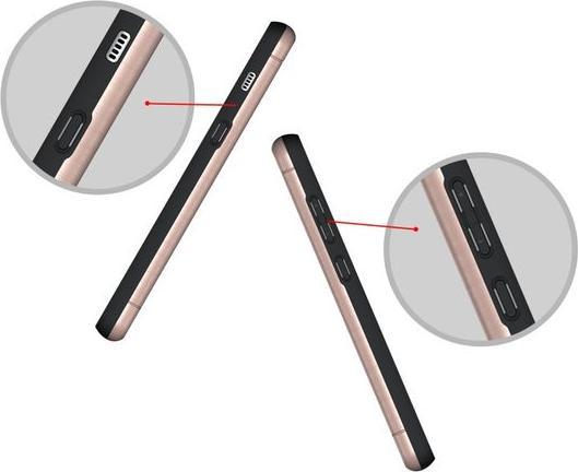 Actual product image MU Classic Hard and soft plastic cover with kickstand (Samsung Galaxy A8 (2018))