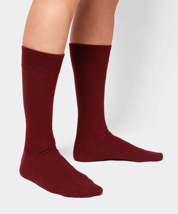 Immagine prodotto DillySocks Confezione di vino rosso liscio (confezione da 3, 41 - 46)