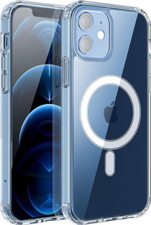 Screenguard Magnetic Apple iPhone 12 Clear Case MagSafe Cover (Apple iPhone 12)