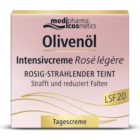 Medipharma, Gesichtscreme, cosmetics Olivenöl Intensivcreme Rosé légère Tagescreme LSF 20, 50 ml Creme (50 ml, Tagescrem...