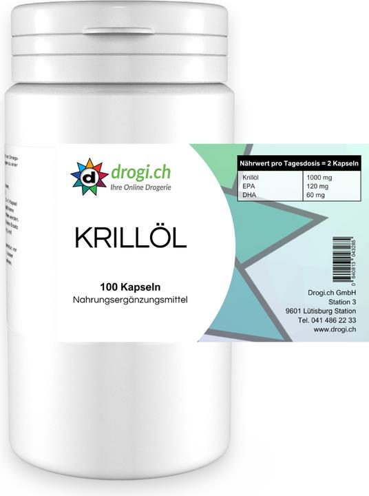 Nutritional values and ingredients Drogi Krillöl. (100 pcs., Capsules)