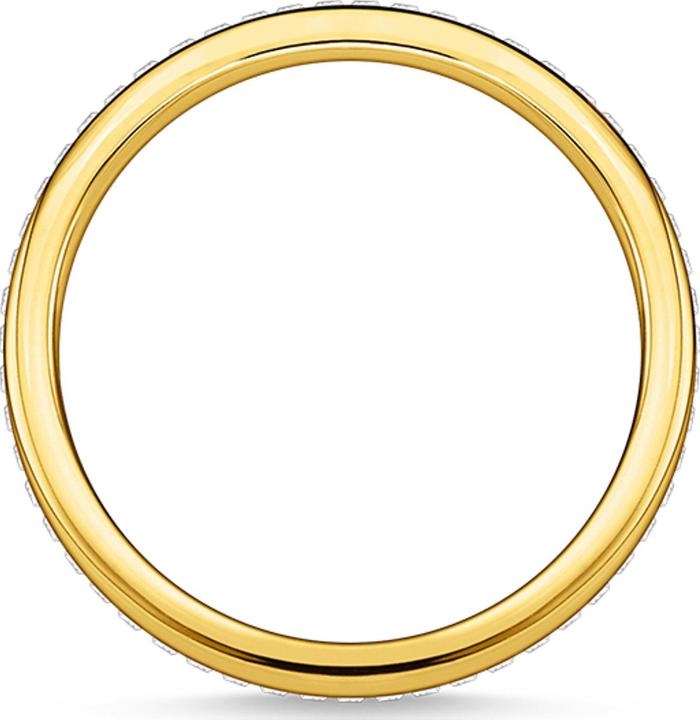 Immagine prodotto Thomas Sabo Anello doppio pietre bianche oro (52, 925 Argento)