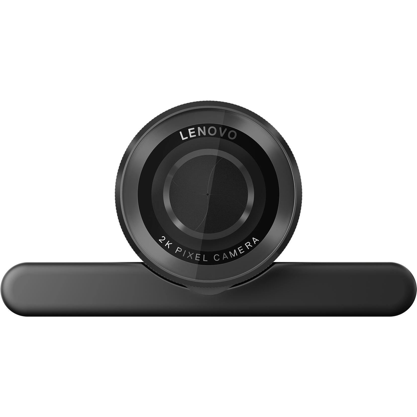 Lenovo QHD Webcam (4 Mpx), Webcam, Schwarz