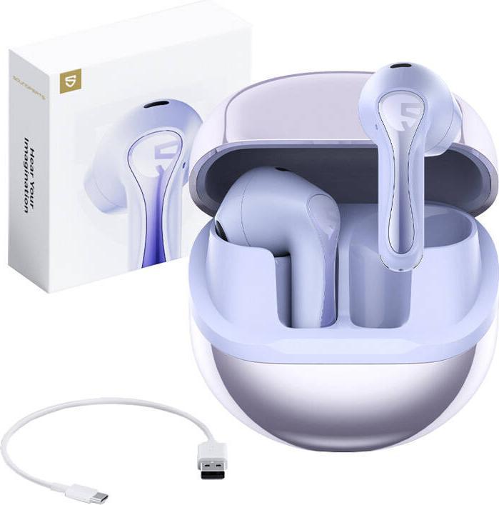 Produktbild Soundpeats TWS Air 5 headphones (purple) (ANC, 20 h, Kabellos)
