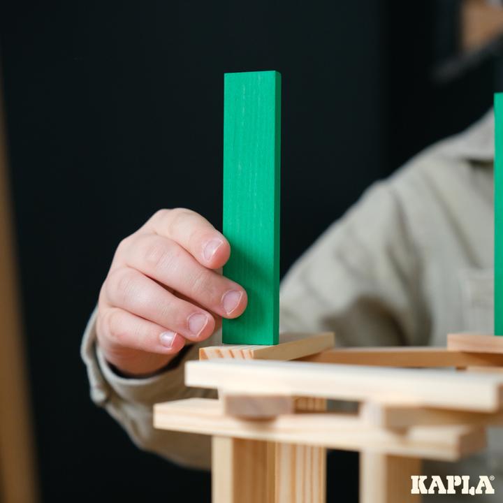 Actual product image Kapla - 40 SQUARES - Colored planks light green
