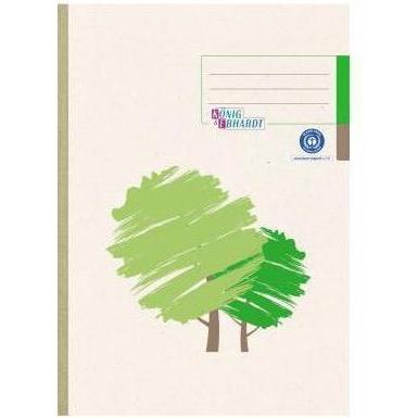 König & Ebhardt, Heft + Block, Kladde 861419201 DIN A4 liniert 96Blatt weiss (A4, Liniert)